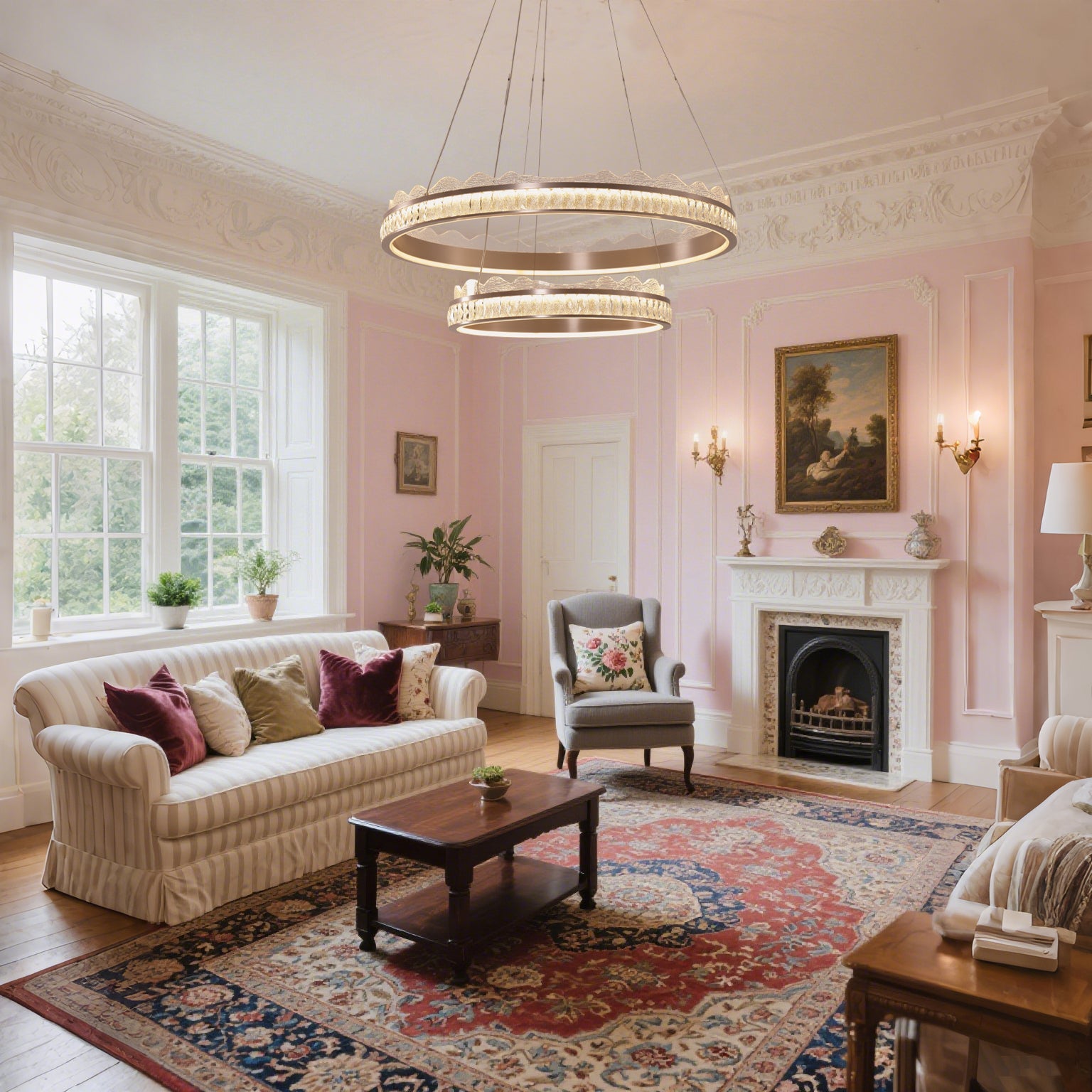 arvia-golden-crystal-dual-ring-led-pendant-light-in-modern-aluminum-design