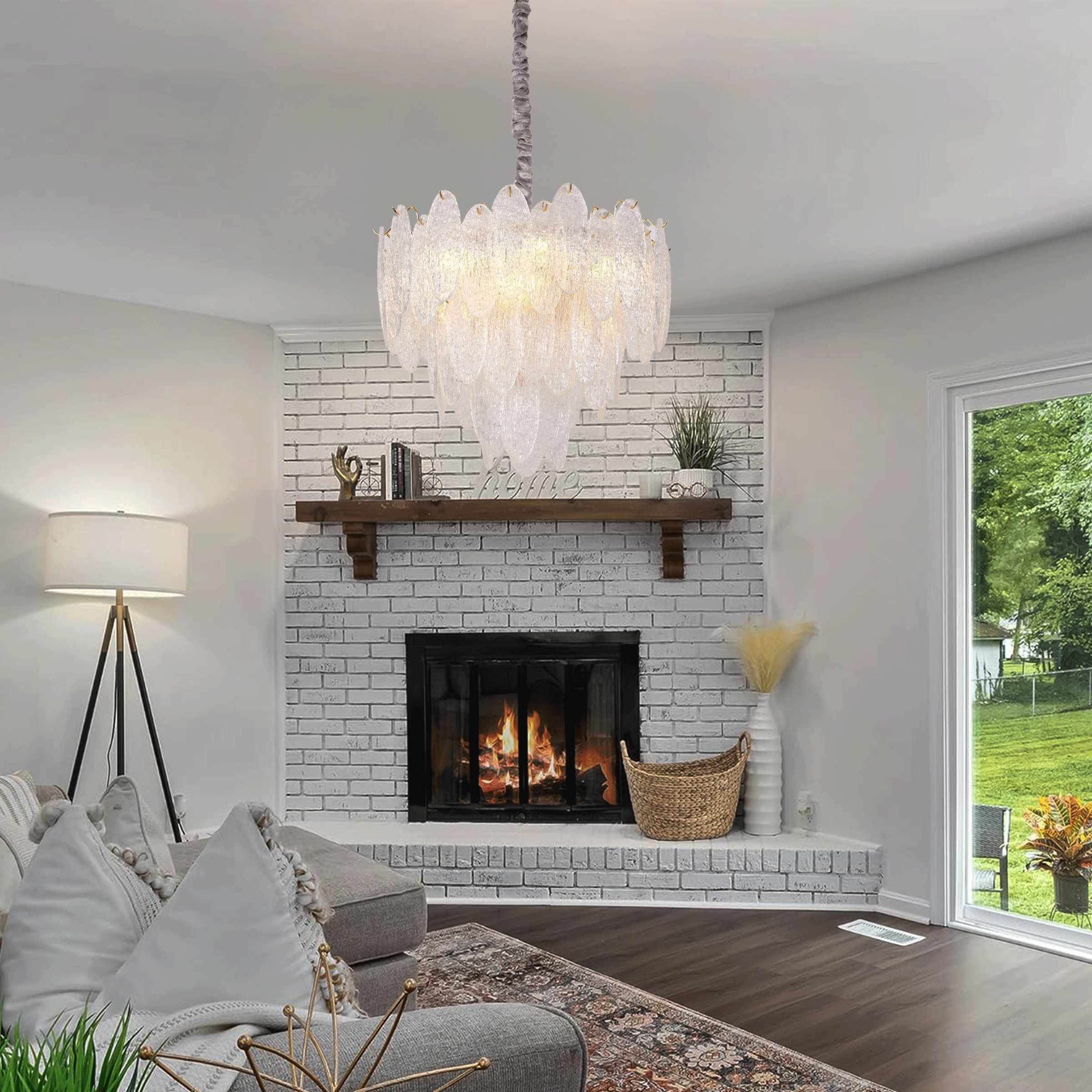 arvia-elegant-layered-champagne-gold-glass-pendant-lights