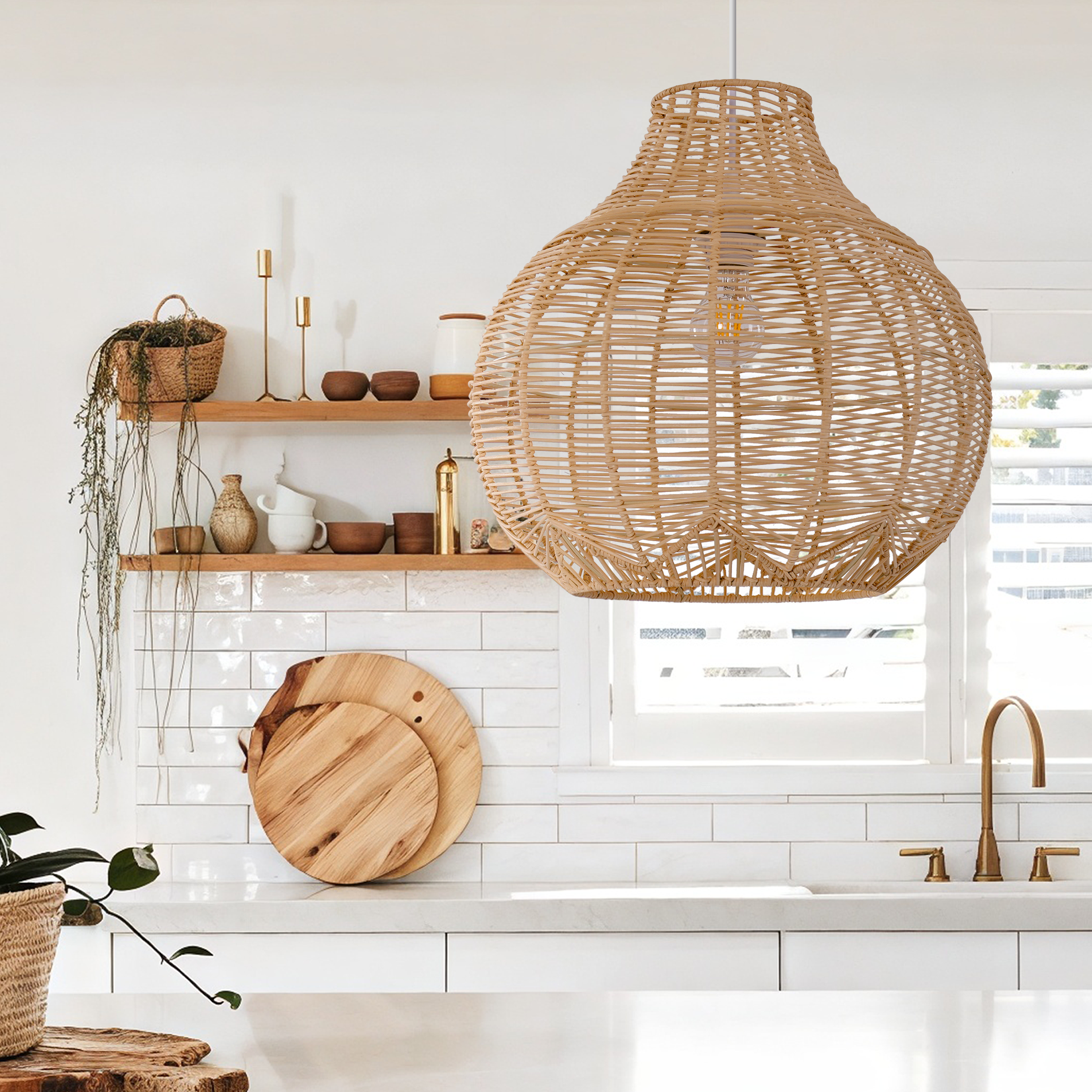 open-gourd-japanese-rattan-pendant-light