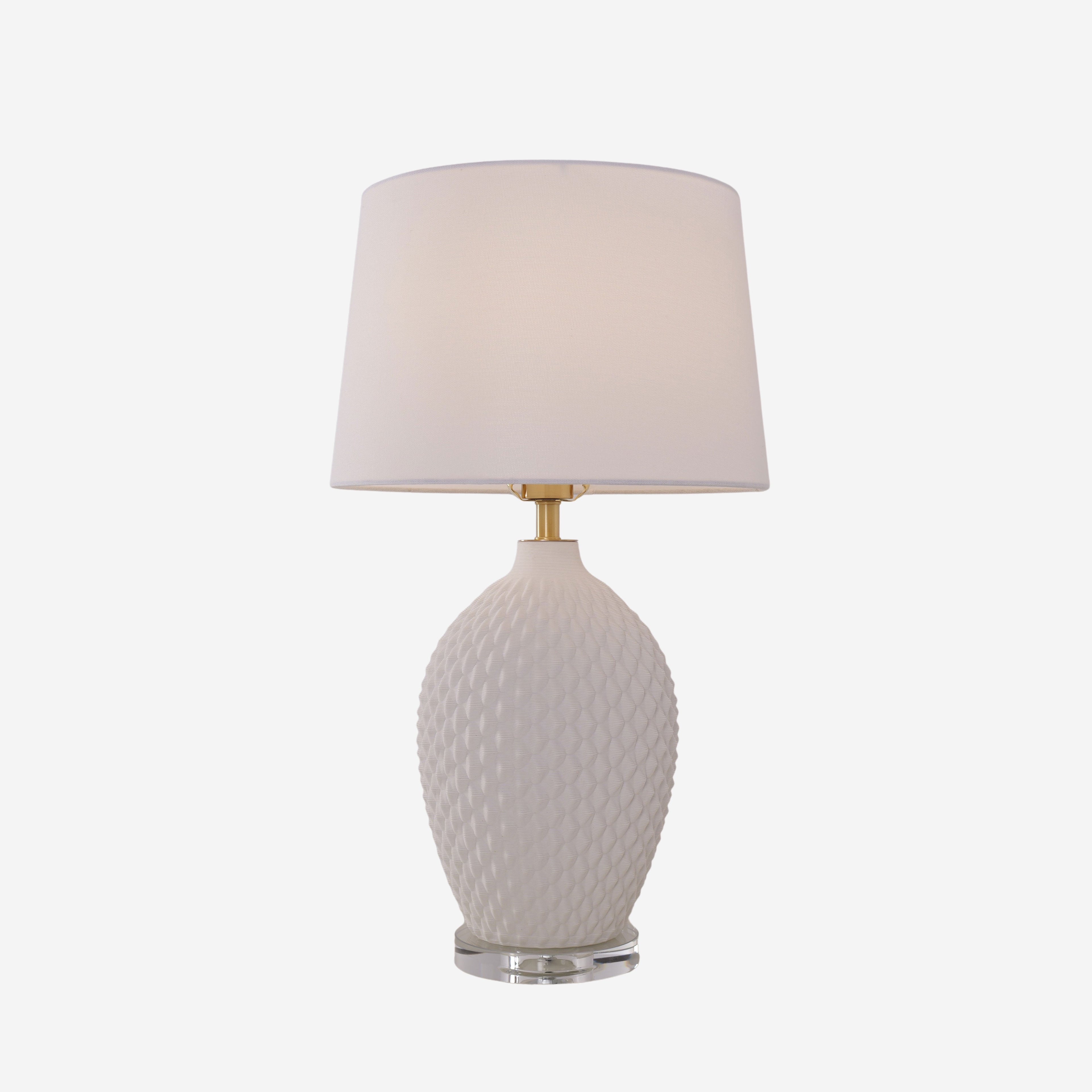 3d-pure-white-diamond-embossed-relief-pattern-ceramic-table-lamp