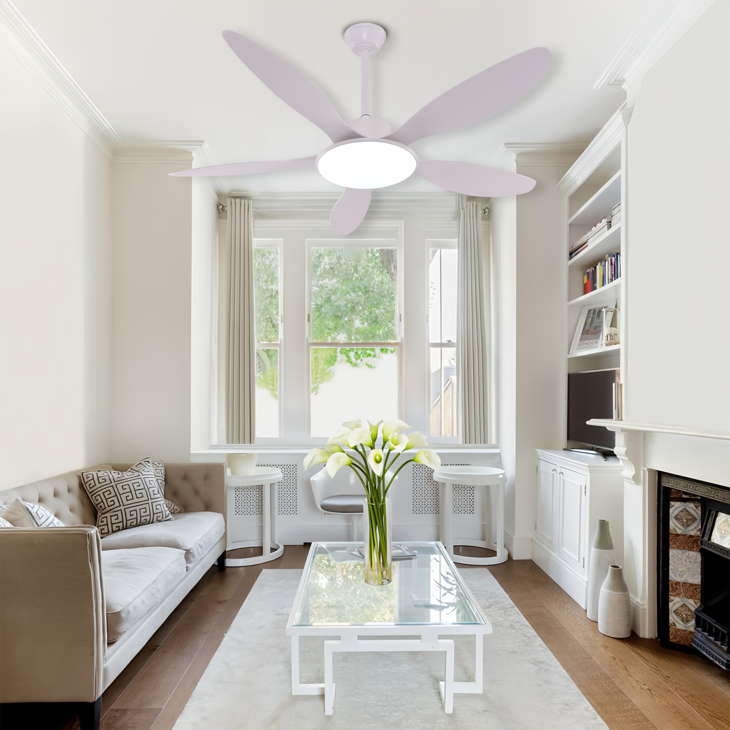 low-noise-5-blade-ceiling-fan-light-with-adjustable-speeds-timer-feature