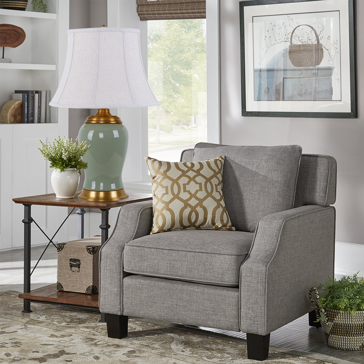 vintage-green-crackle-ceramic-table-lamp-with-fabric-shade