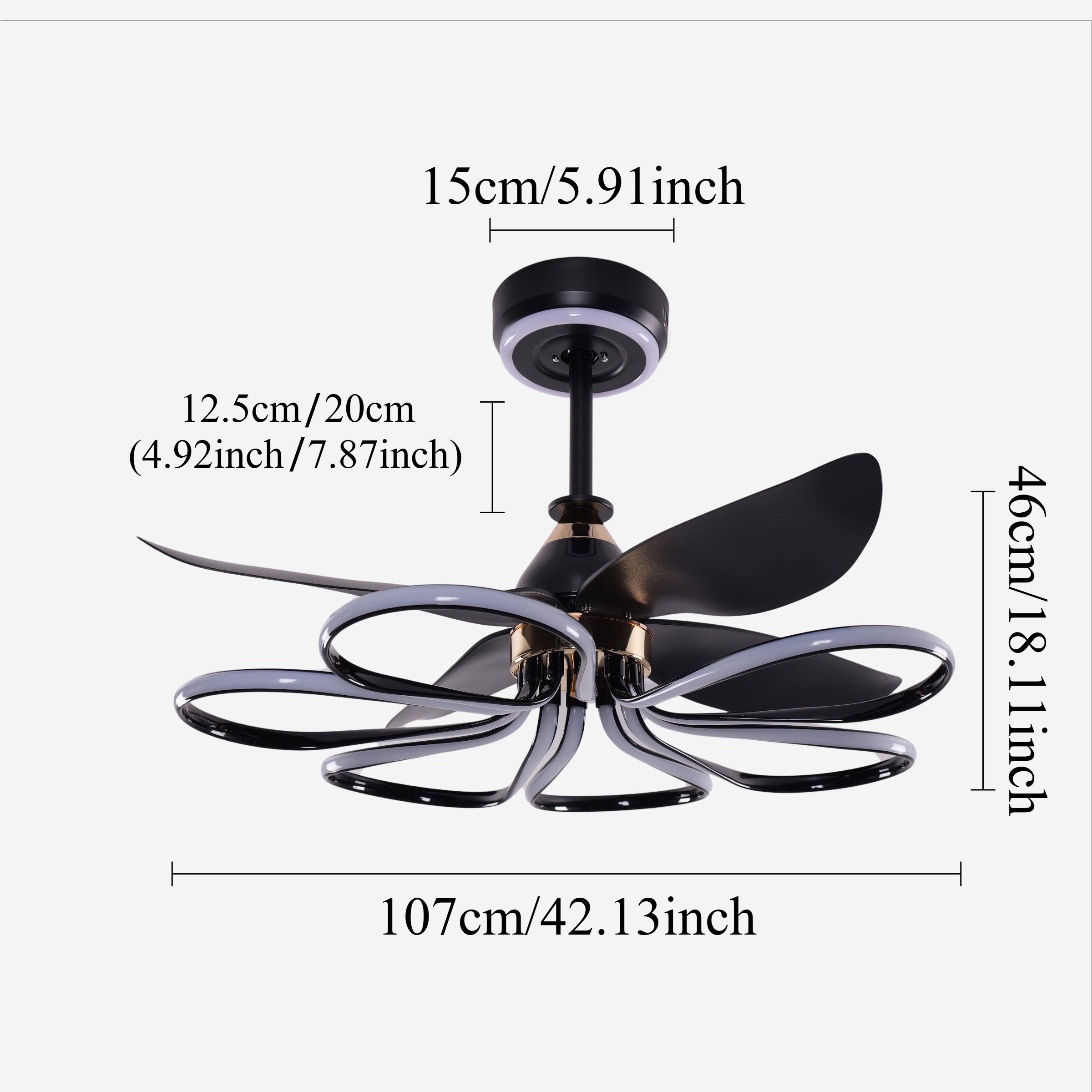 contemporary-aluminum-black-ceiling-fan-with-light-6-speed-control-stepless-dimming