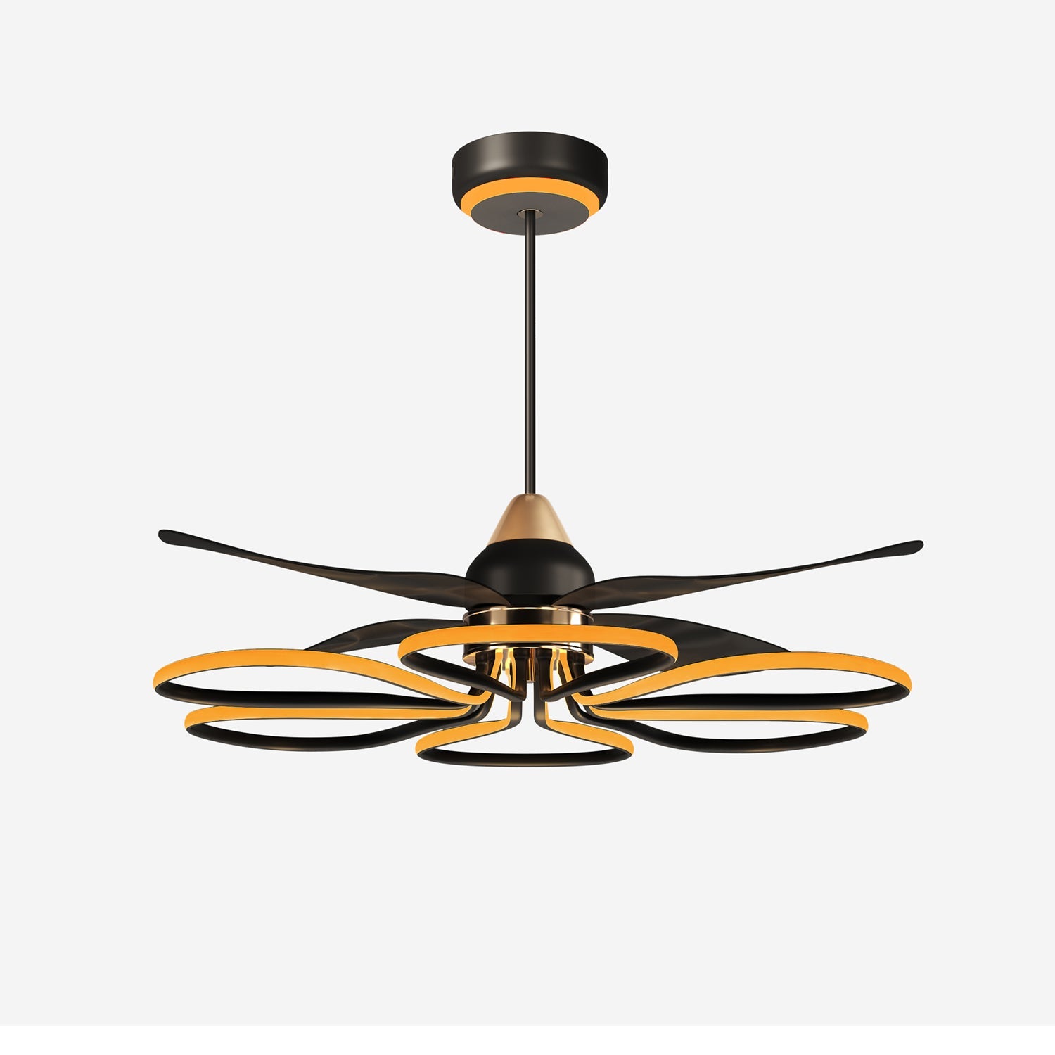 contemporary-aluminum-black-ceiling-fan-with-light-6-speed-control-stepless-dimming