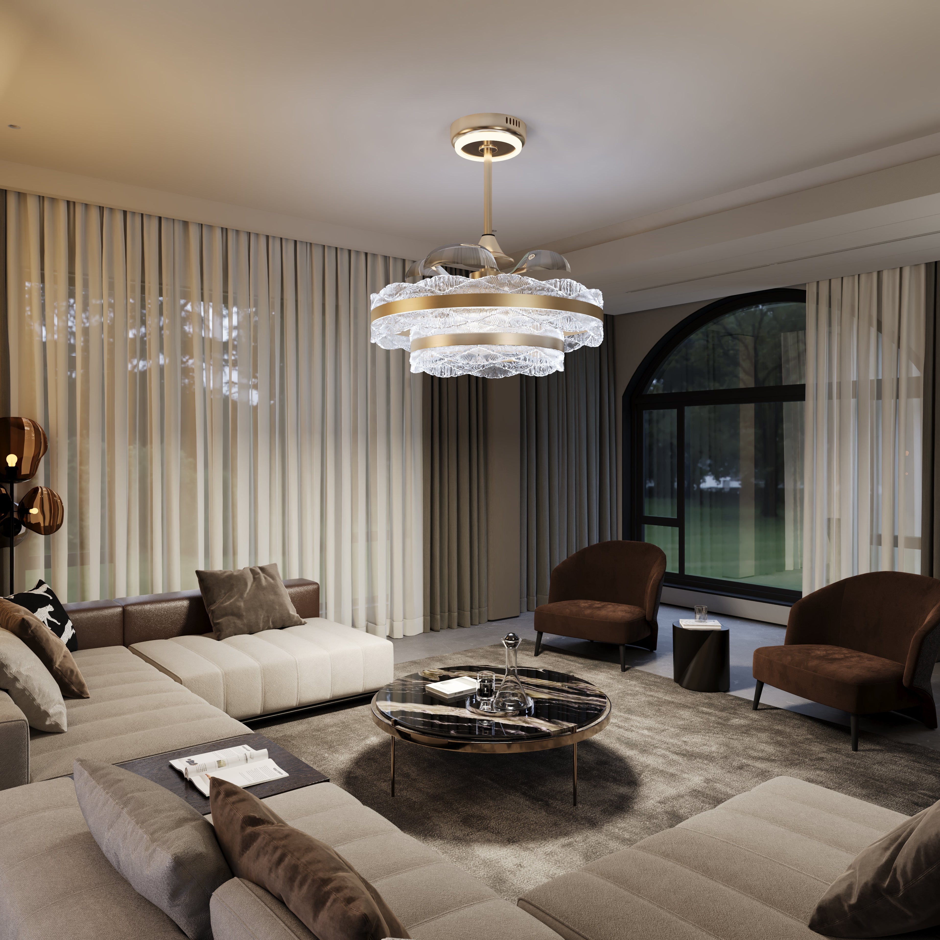 acrylic-adjustable-colour-temperature-fan-light-with-remote-timer-control