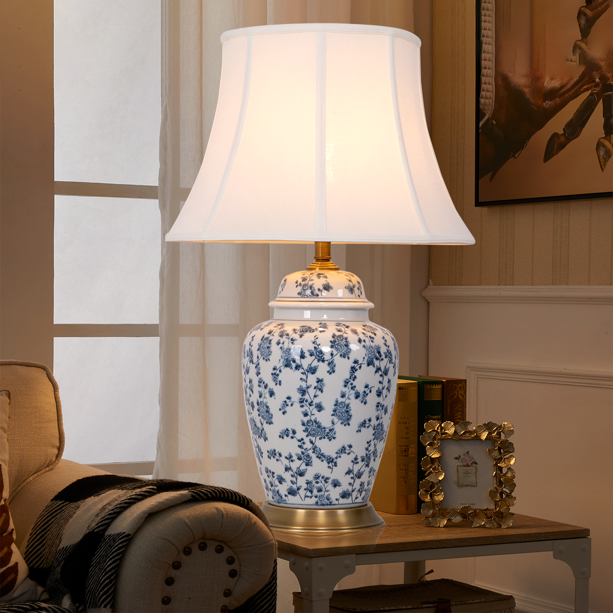 large-blue-floral-ceramic-table-lamp-with-brass-base-and-fabric-shade