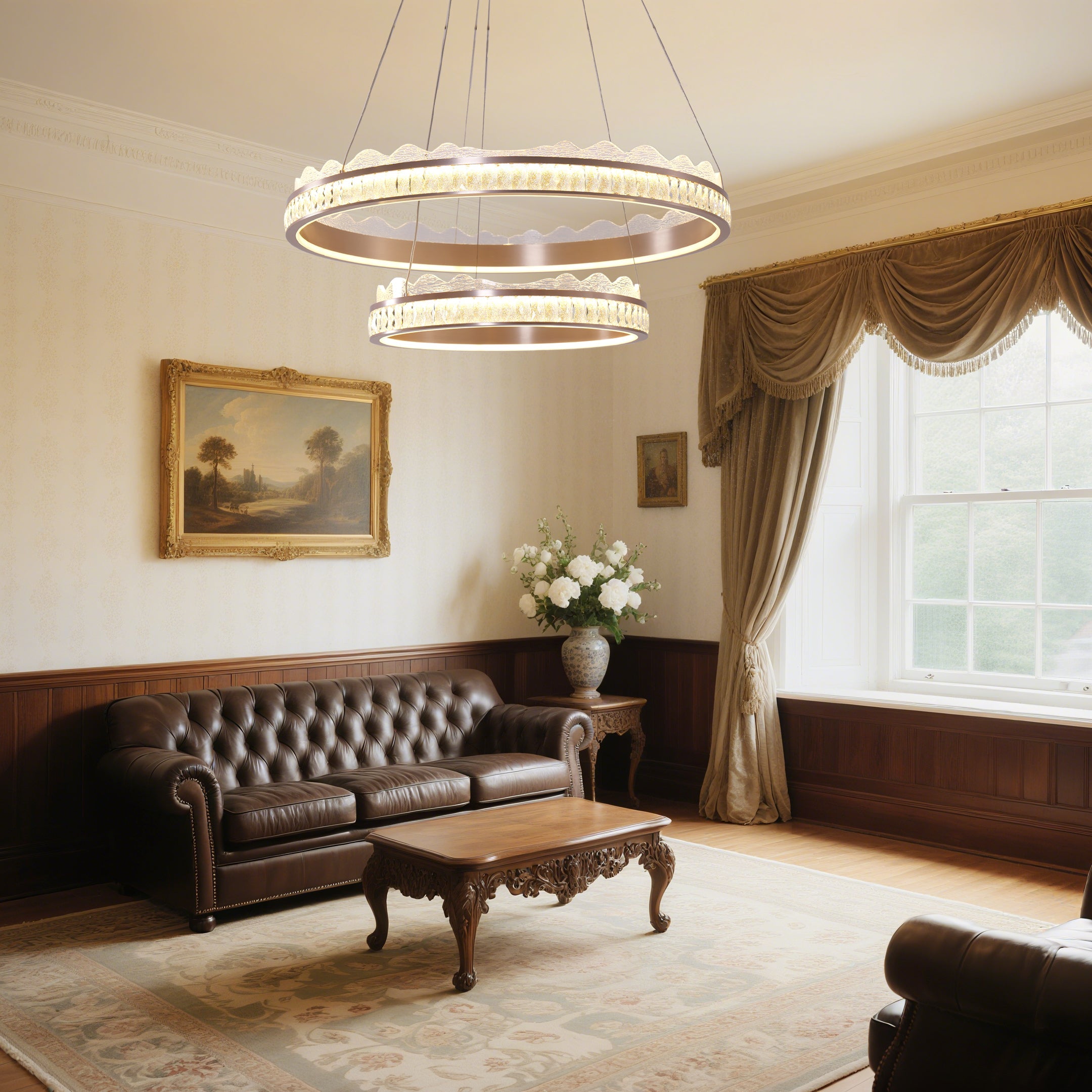 arvia-golden-crystal-dual-ring-led-pendant-light-in-modern-aluminum-design