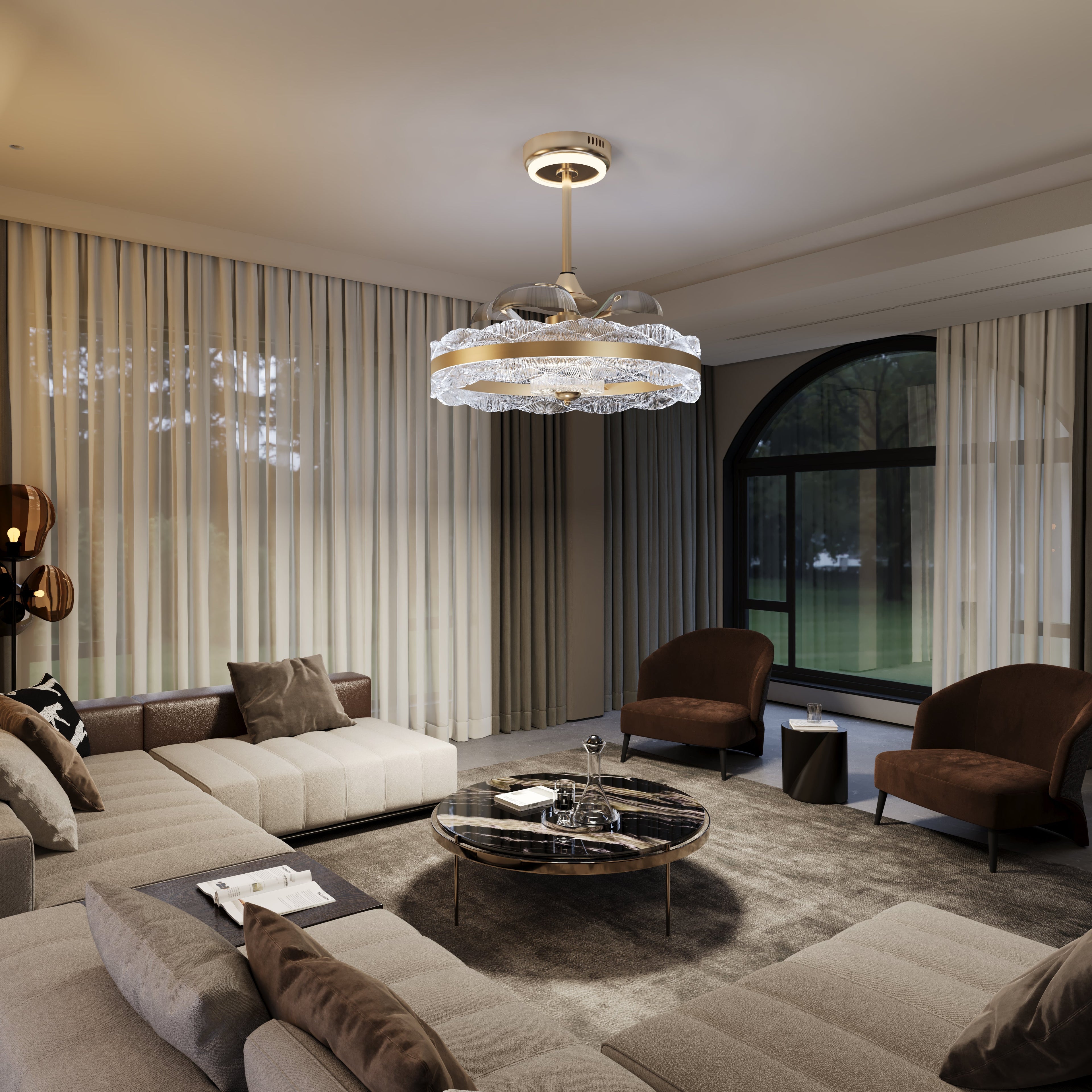 acrylic-adjustable-colour-temperature-fan-light-with-remote-timer-control