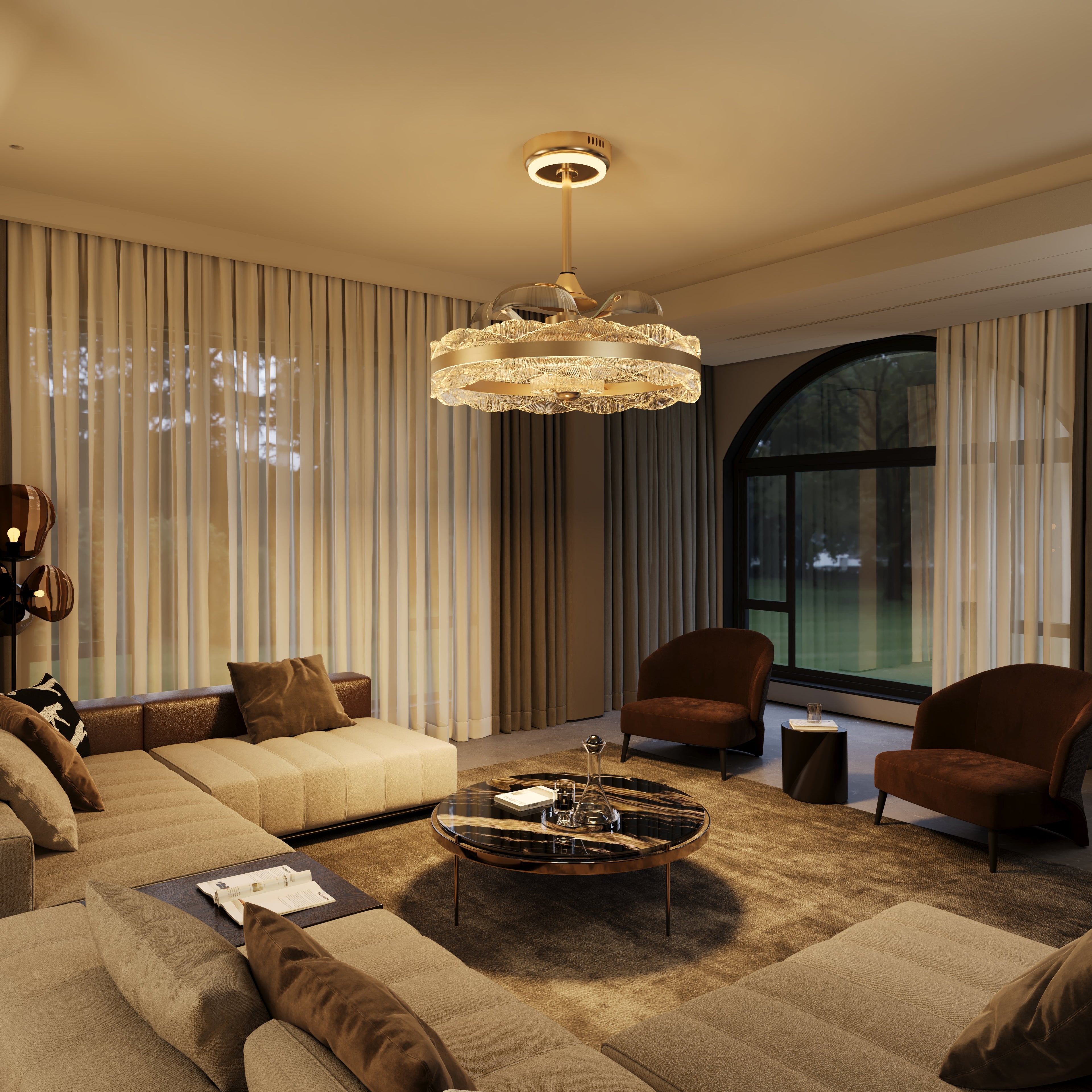 acrylic-adjustable-colour-temperature-fan-light-with-remote-timer-control