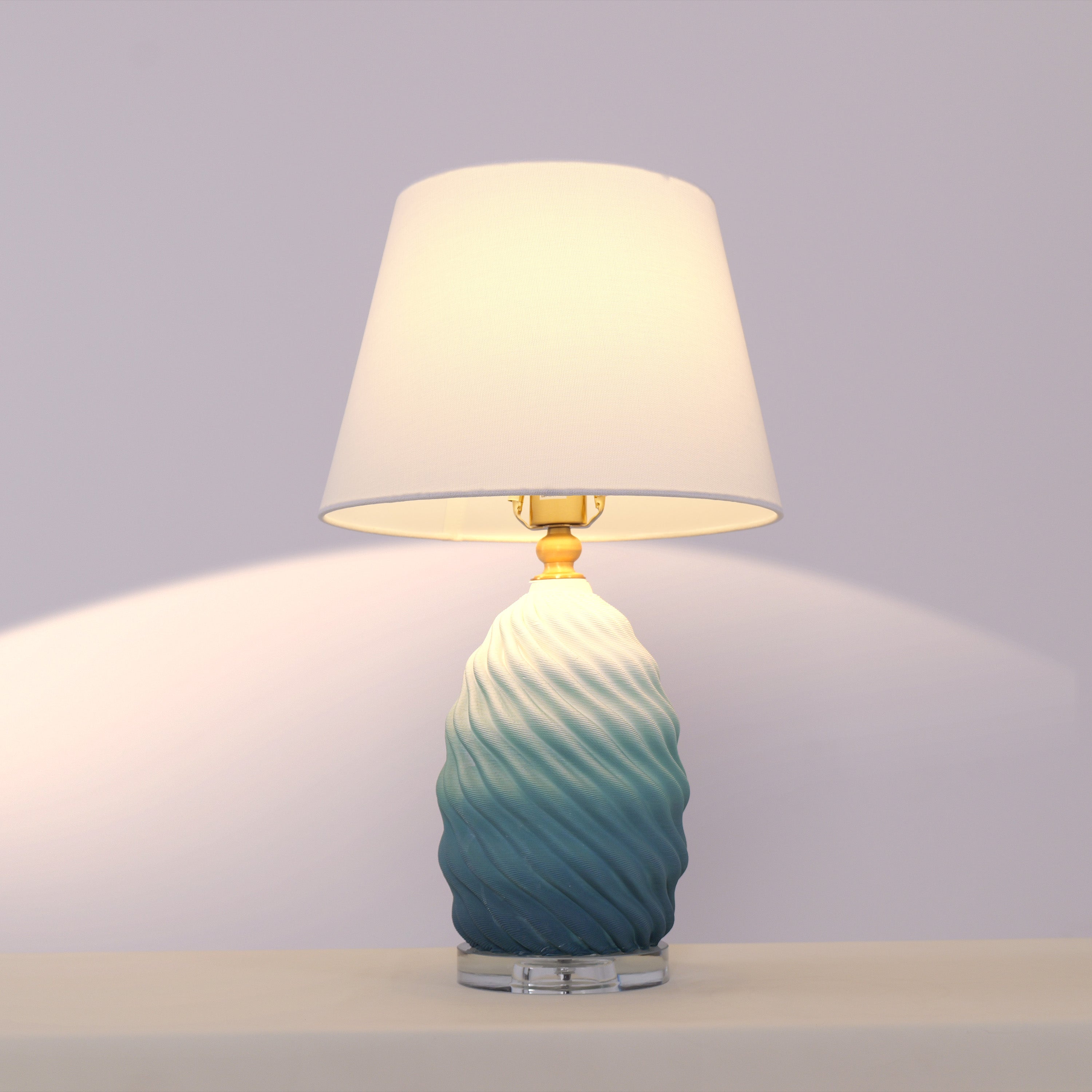 3d-blue-green-white-gradient-threaded-ceramic-table-lamp-with-fabric-shade