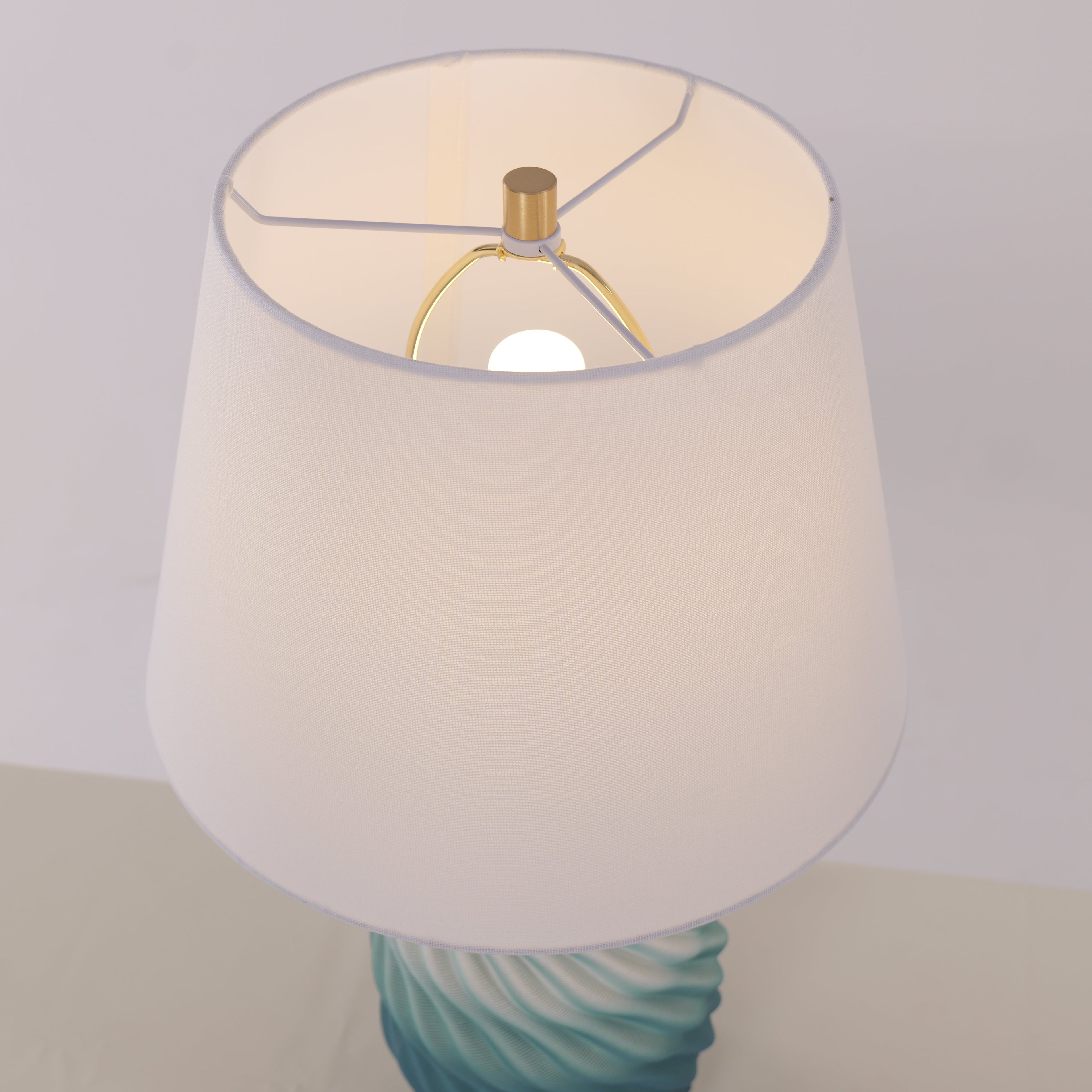 3d-blue-green-white-gradient-threaded-ceramic-table-lamp-with-fabric-shade